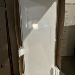 STORE+ 34 in. x 72.6 in. 2-Piece Direct-to-Stud Alcove Shower End Wall Set in White 