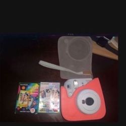 Fujifilm Instax Mini 9 Smokey White With Film Expired & Case