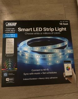 Feit Electric Wi-Fi Smart 16' LED Strip Light, Works With Alexa, Google, & Siri