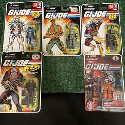 G.i. Joe 2008 Lot Of 5 Action Figures Carded New Sealed Fast Shipping!