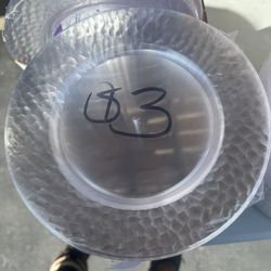 Clear Plastic Plates 25ct $3 Each $20 Case