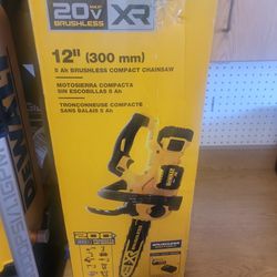 DEWALT

20V MAX 12in. Brushless Cordless Battery Powered Chainsaw Kit with (1) 5 Ah Battery & Charger

