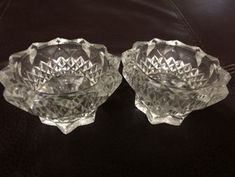 Crystal candle holders