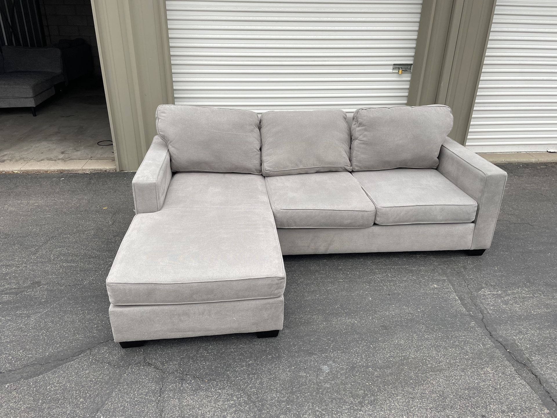 Light Gray Sectional Couch FREE DELIVERY 