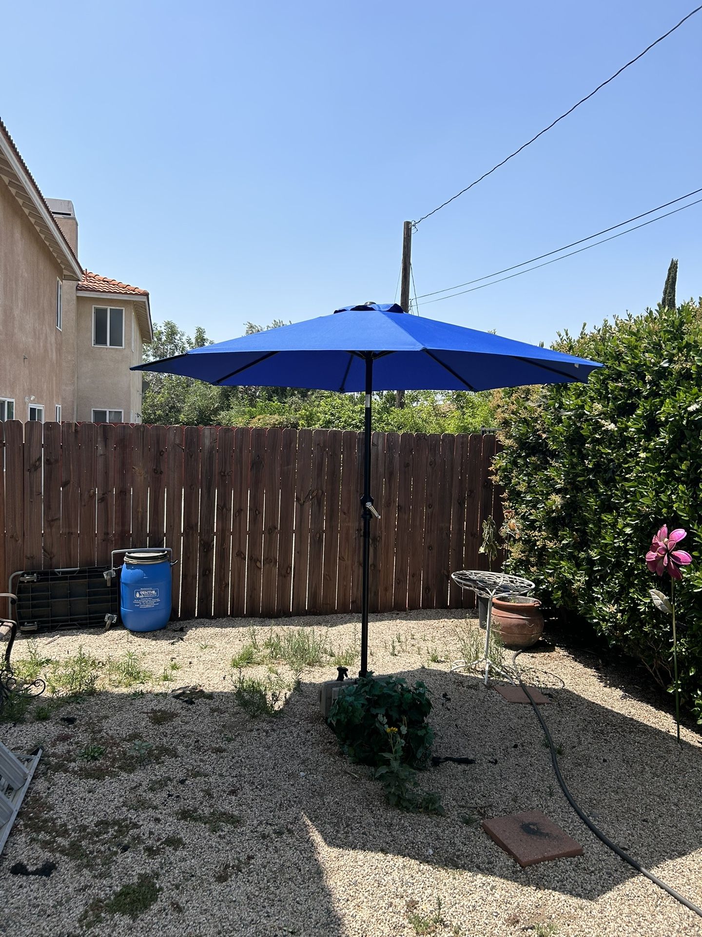 9” FT Market Umbrella Patio Color: Blue Base Not Included