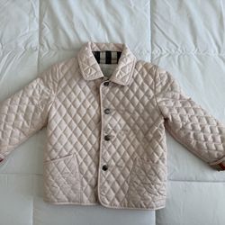 Burberry Pink Baby Jacket Quilted 18 Months