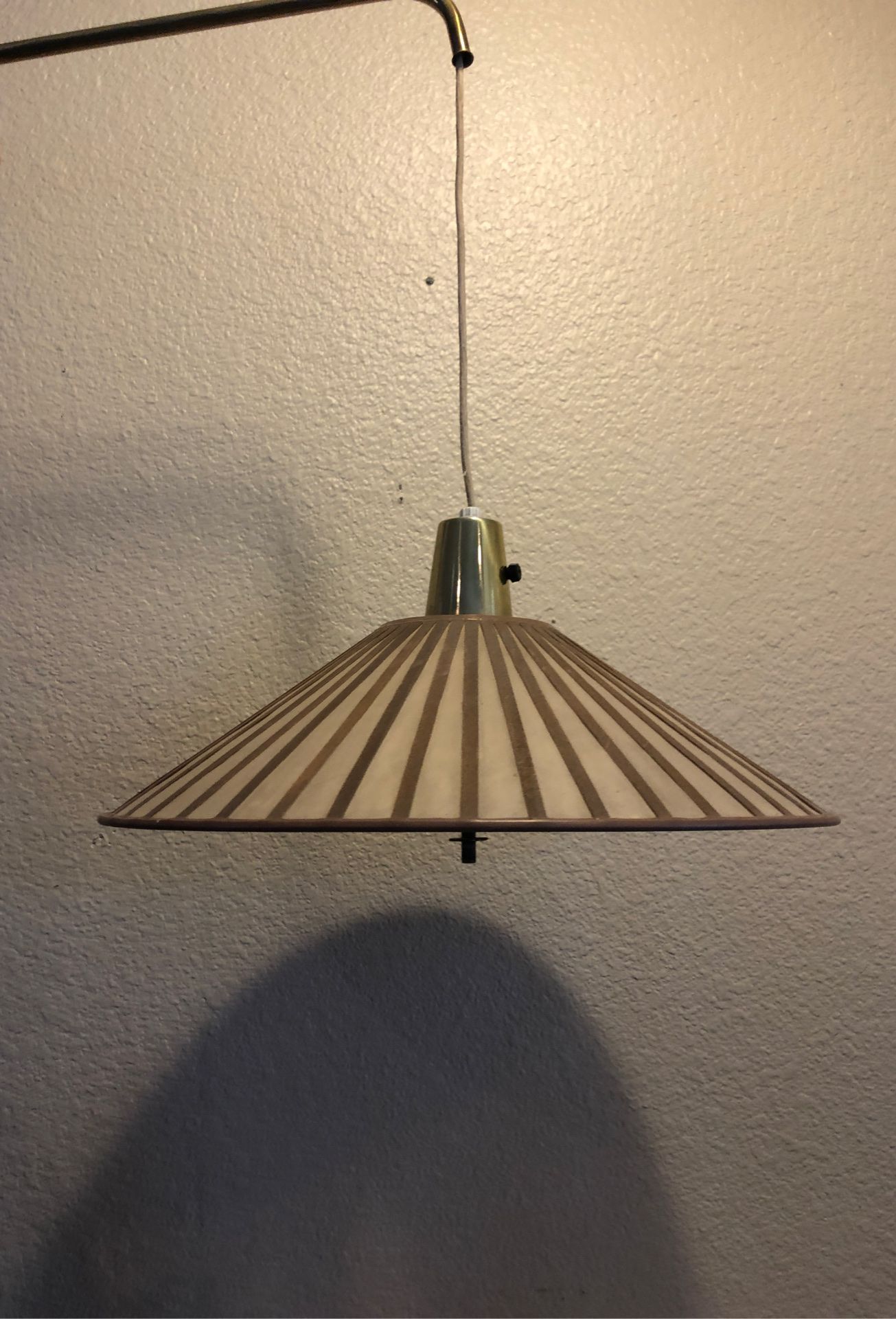 Very rare Florence Knoll style hanging light fixture