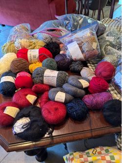 Large lot of miscellaneous yarn