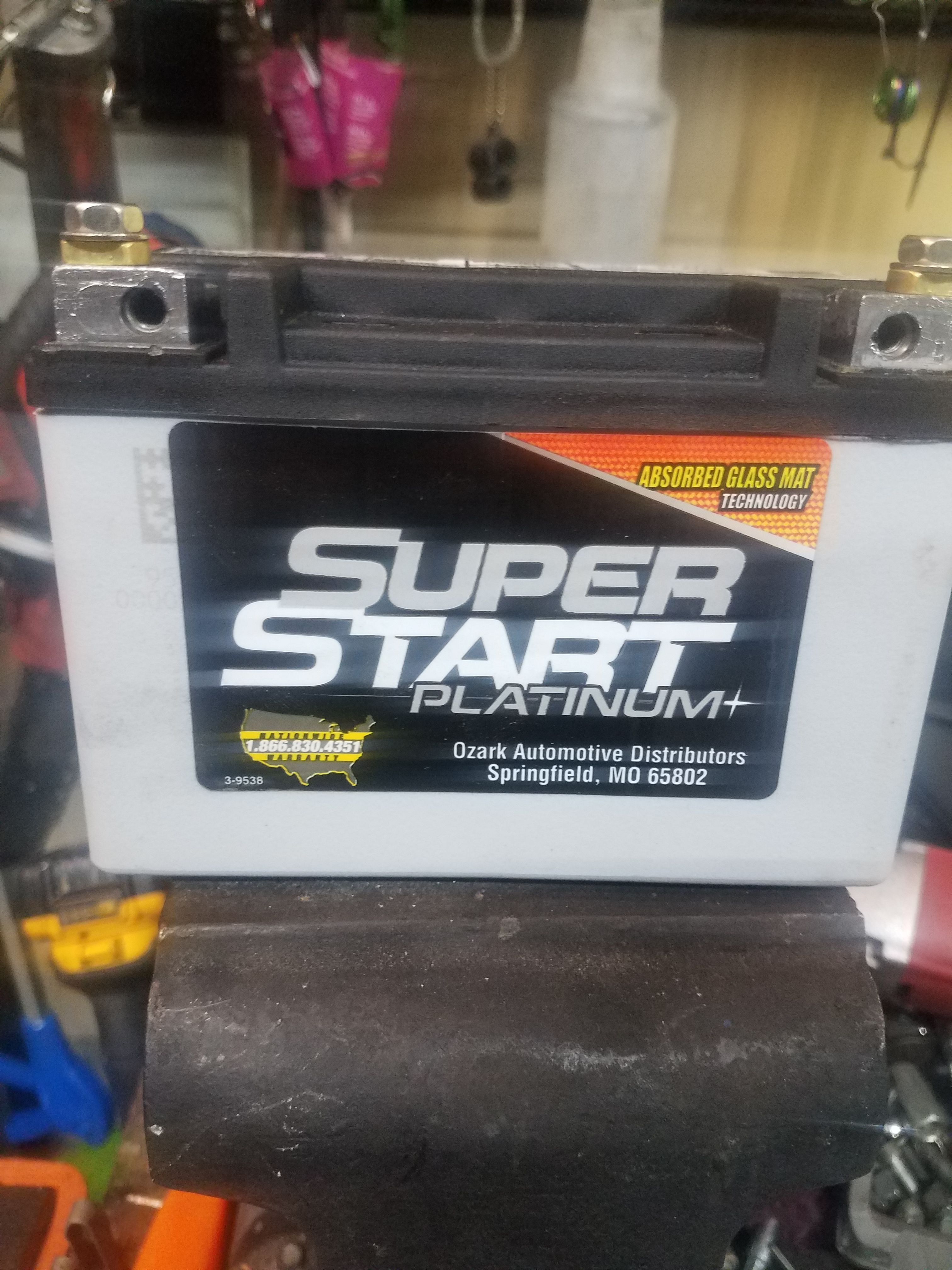 Super start Platinum agm atv battery