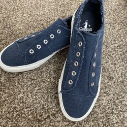 Corkys Blue Babalu Sneakers Brand New Size 9