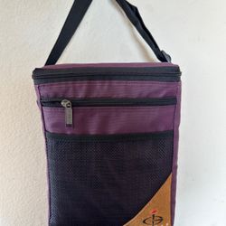 Vtg Ingear Lightweight Insulated Cooler Bag  Cooler Maroon Lunch Box