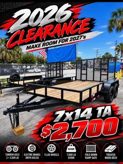 2026 7x14 utility trailer
