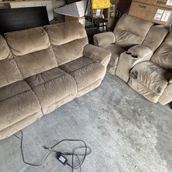 Couch and Reclining Chairs