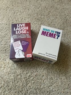 WHAT DO YOU MEME? & LIVE LAUGH LOSE Party games