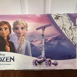 Brand New 3 wheel jetson Disney frozen scooter Lean-to-Steer System