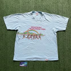 Vintage 1986 Honolulu Marathon T-shirt