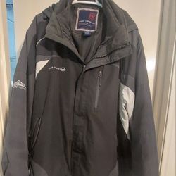 Free Country 4XL 3-in-1 Jacket Big & Tall Hooded Fleece Lined Winter Coat