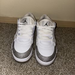 Air Jordan White Silver Glitter 