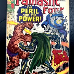 FANTASTIC FOUR #60 (1967) DOCTOR DOOM SILVER SURFER COSMIC BATTLE MARVEL SILVER