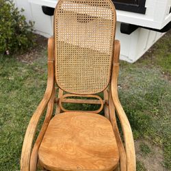 Vintage Cane Rocking Chair 