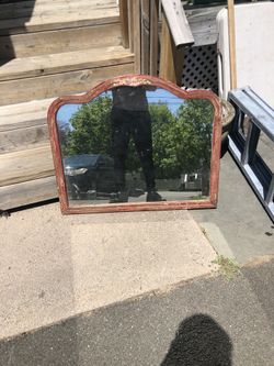 Old hand painted mirror