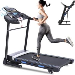 ANCHEER Treadmill with Auto Incline 15%, 3.25HP Electric Treadmill for Home Gym Cardio Training, 300LB Capacity Running Machine Home Exercise,Smart AP