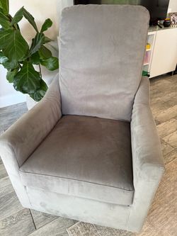 Delta Children Andie Nursery Glider Swivel Chair in Velvet Charcoal