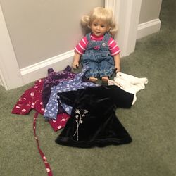 My Twinn 14.5” Cuddly Sister DollWith 9 Clothing Pieces!