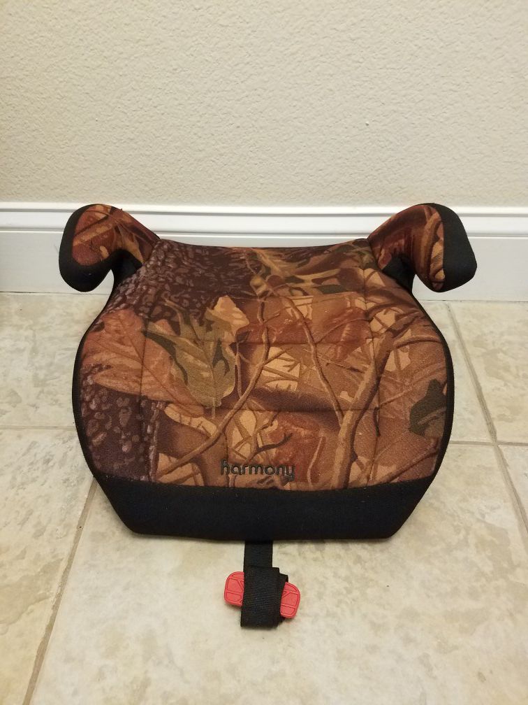 Booster Camo "Car Seat," backless. Made by Harmony