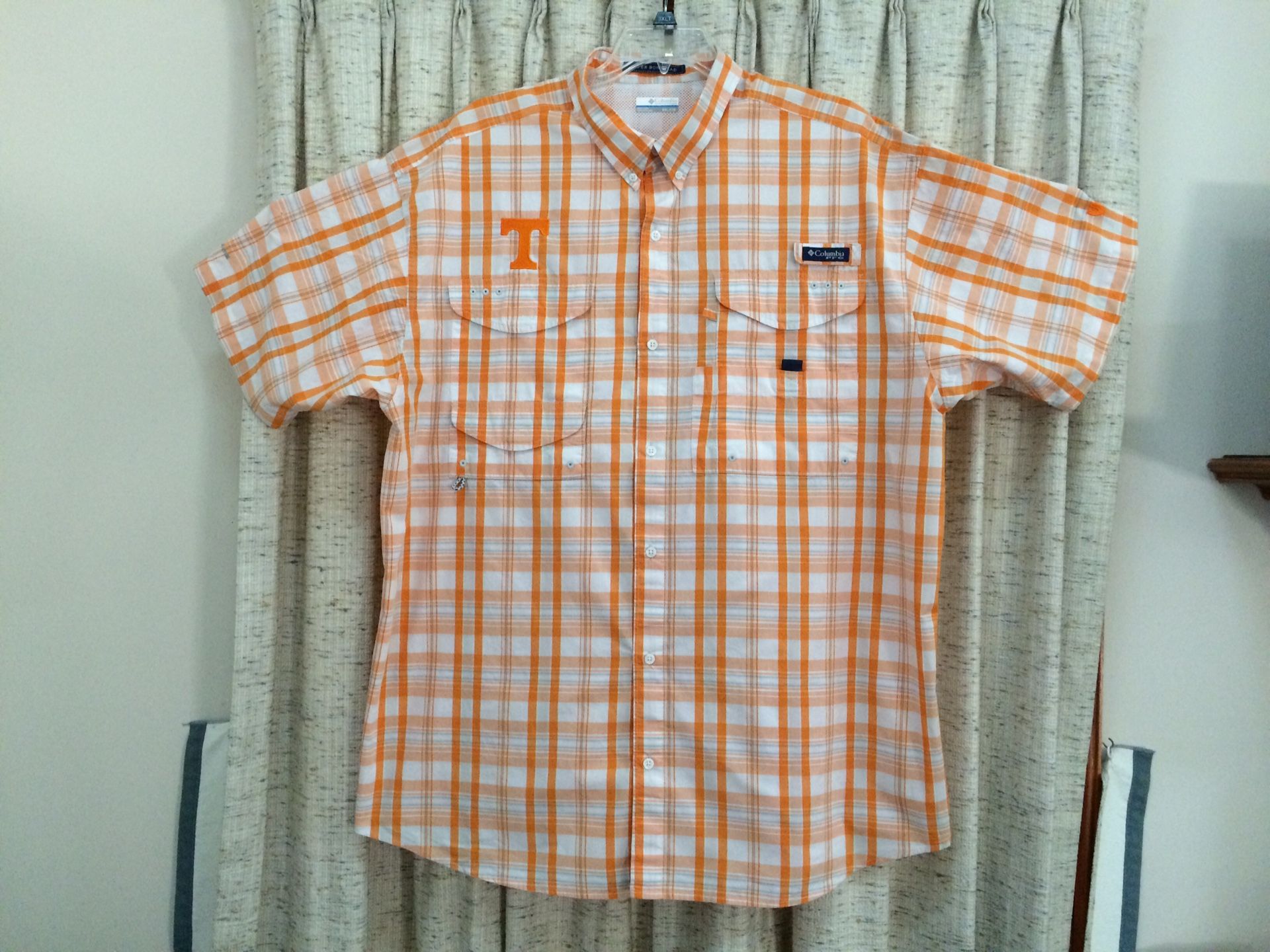 Columbia PFG Tennessee Vols Plaid Shirt