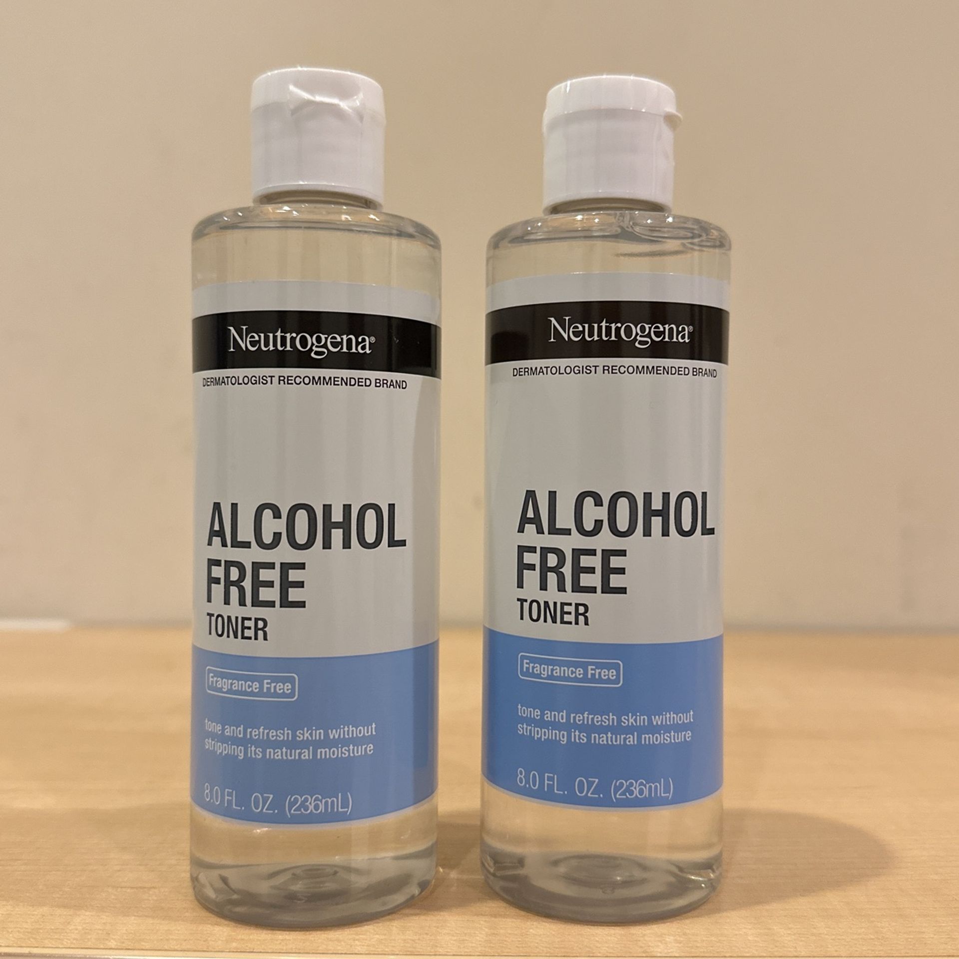 Neutrogena alcohol-free toner 8 oz: $3 each
