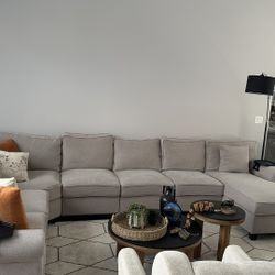 Oversized  Sectional Sofa With Chaise 
