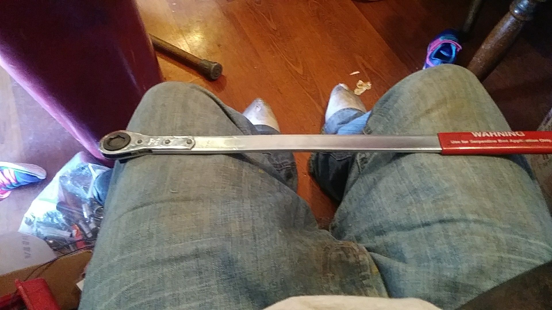 LIKE NEW CONDITION BLUE POINT SERPENTINE BELT TOOL WITH LIFETIME WARRANTY