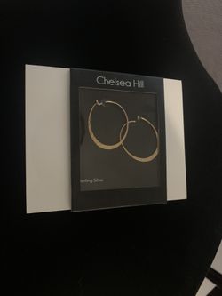 Sterling silver hoops gold plated