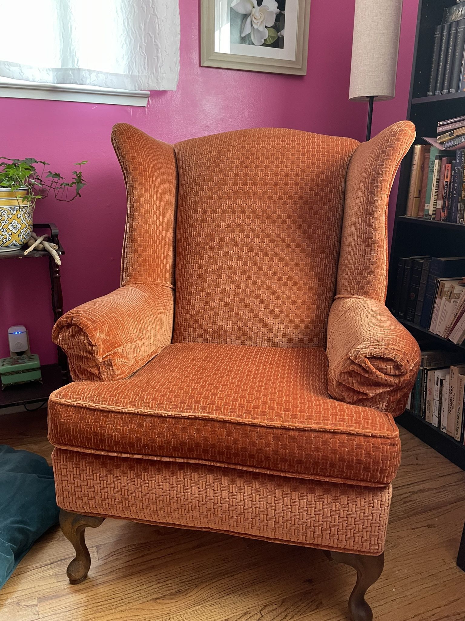 Vintage Wingback Armchair