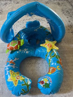 Parent & Me Baby Pool Float with Sun Shade