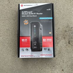 Motorola SURFboard Modem And WiFi Router