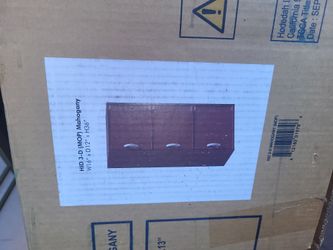 Mahogany Three Level Cabinets 