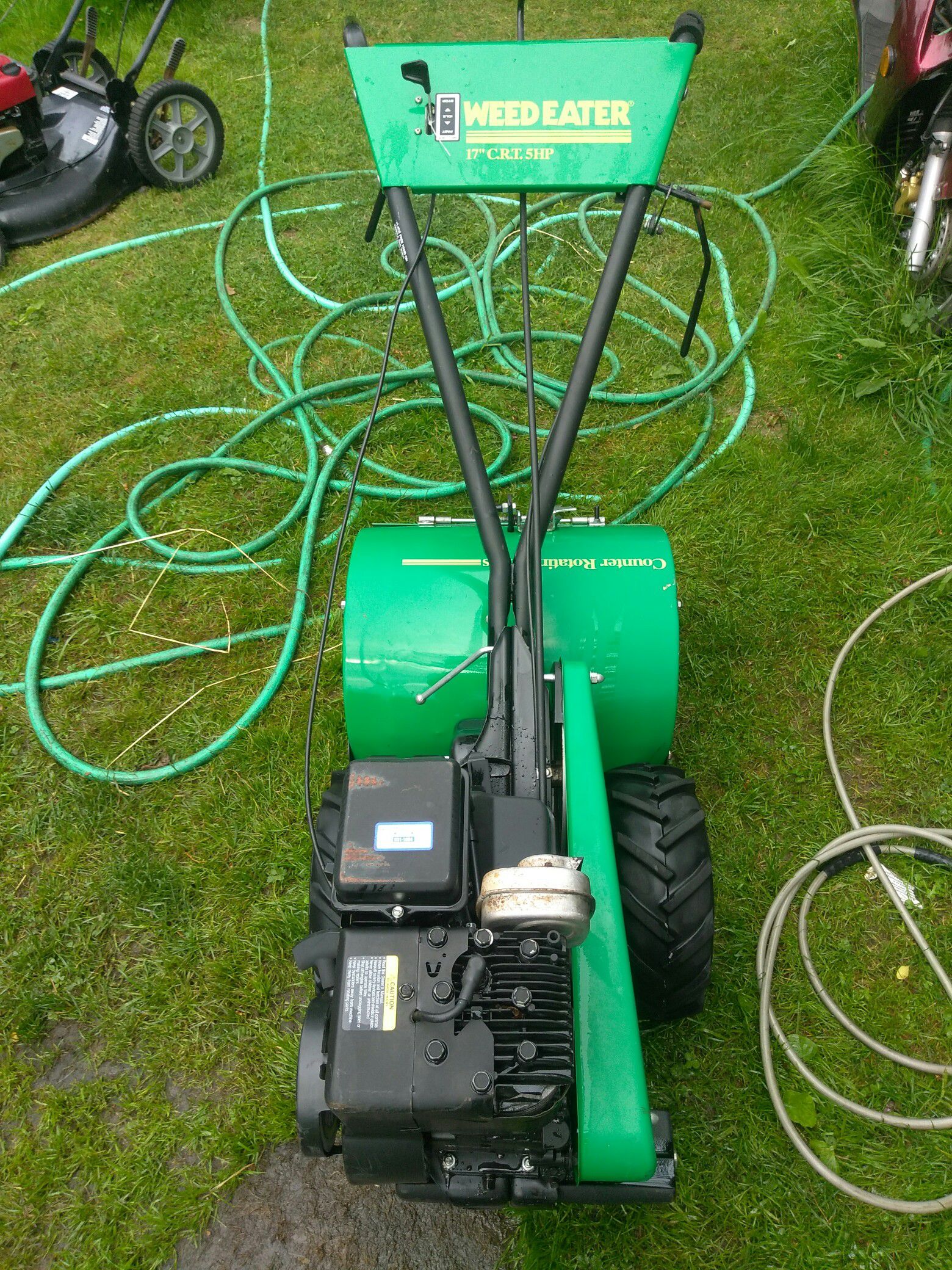 Weed eater 17 inch CRT 5 horsepower rototiller with counter rotating tines