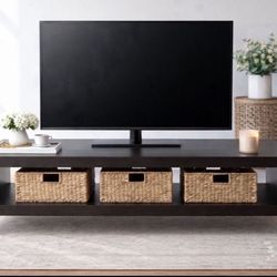 Modern Black TV Stand / Media Console
