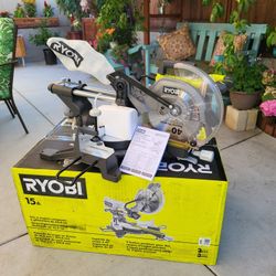 Ryobi brand new 15 Amp 10 in. Corded Sliding Compound Miter Saw with LED Cutline Indicator