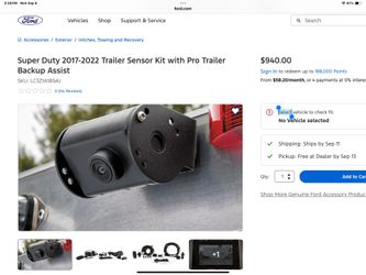 Super Duty Trailer Sensor Kit With Backup Camera And 4 TPMS Sensors