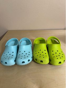 Women’s Crocs size 9 Men’s size 7 (great condition) $15 each