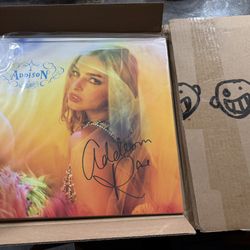 Addison Rae hand signed album vinyl