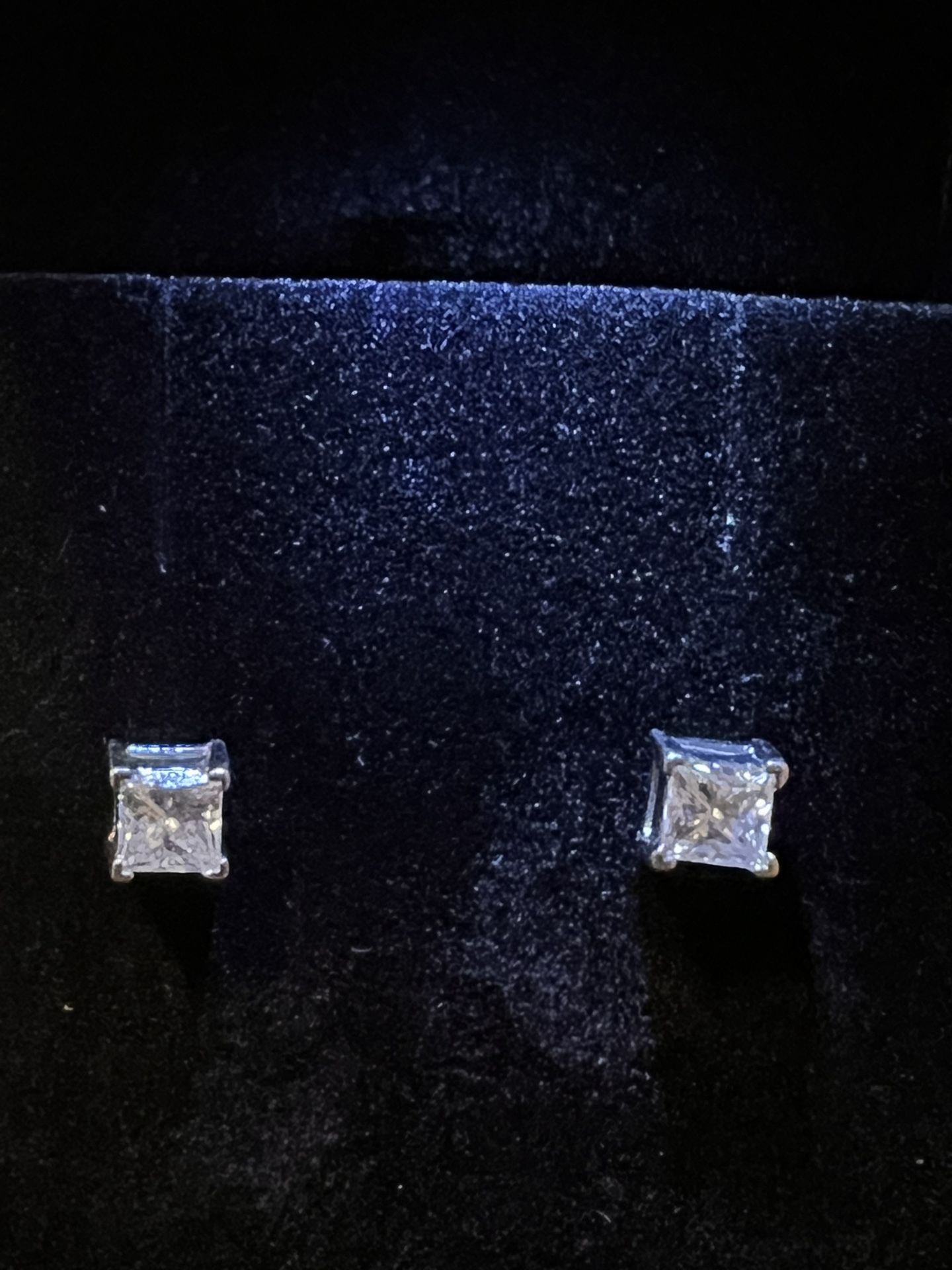 Jared Leo Princess Diamond Stud Earrings In Platinum