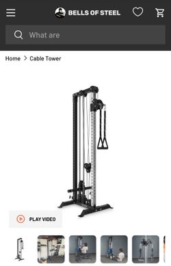 Bells of Steel Cable Tower w/Lat Pulley