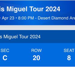 Luis Miguel Concert Tickets 
