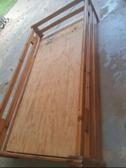 Rustic twin bed base