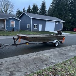 2004 Beavertail 16 Ft Aluminum Duck Boat