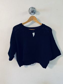 Banana republic knitted black top. NWT